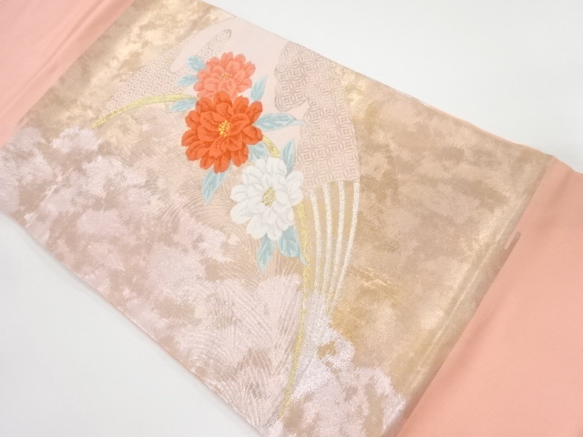 JAPANESE NAGOYA OBI / WOVEN FLOWER